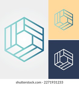 Box Cube Logo Design Vector