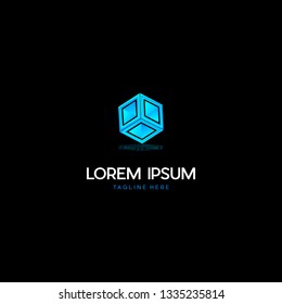 Box Cube Technology Digital Media Logo Design
