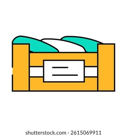 box of cucumbers line icon vector. box of cucumbers sign. isolated symbol illustration