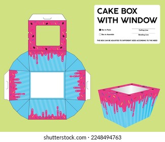 Schachtel für Cupcakes, Kuchen oder eine beliebige Portion Dessert oder Süßes