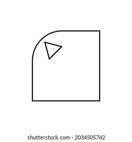 box with curved corners and directions in it
