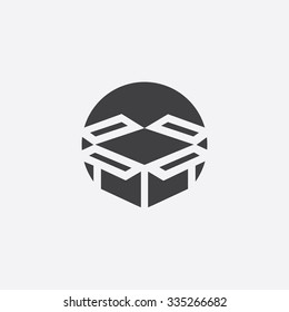 box cut identity template icon design element