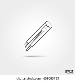 box cutter Line Icon Vector