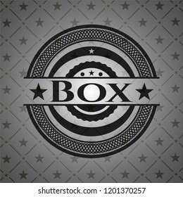 Box dark emblem. Retro