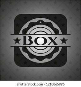 Box dark emblem. Retro