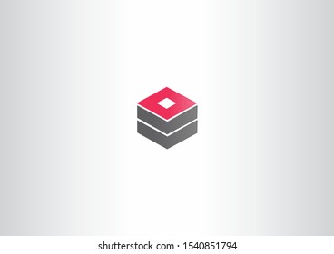 box for data database technology logo icon template.