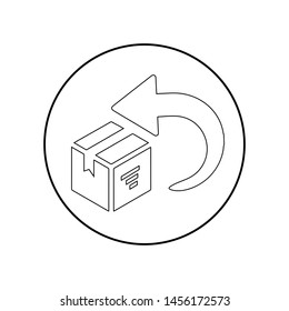 Box, delivery, easy returns, return Icon