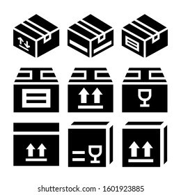 box delivery icon isolated sign symbol vector illustration - Collection of high quality black style vector icons
