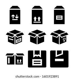 box delivery icon isolated sign symbol vector illustration - Collection of high quality black style vector icons

