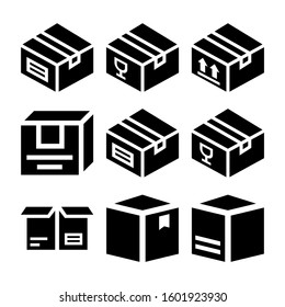 box delivery icon isolated sign symbol vector illustration - Collection of high quality black style vector icons
