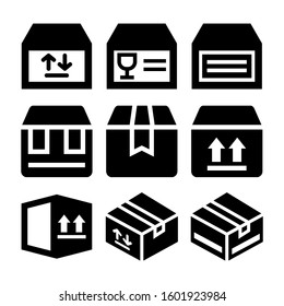 box delivery icon isolated sign symbol vector illustration - Collection of high quality black style vector icons

