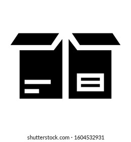 box delivery icon isolated sign symbol vector illustration - Collection of high quality black style vector icons
