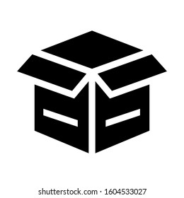 box delivery icon isolated sign symbol vector illustration - Collection of high quality black style vector icons
