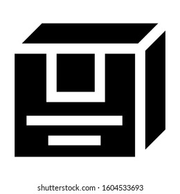 box delivery icon isolated sign symbol vector illustration - Collection of high quality black style vector icons
