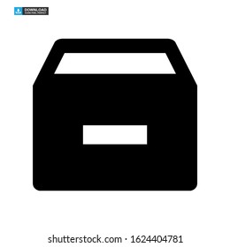 box delivery icon isolated sign symbol vector illustration - high quality black style vector icons
