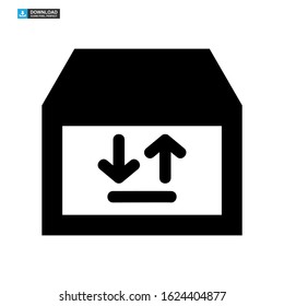 box delivery icon isolated sign symbol vector illustration - high quality black style vector icons
