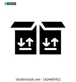 box delivery icon isolated sign symbol vector illustration - high quality black style vector icons
