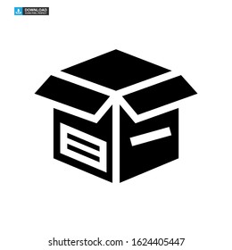 box delivery icon isolated sign symbol vector illustration - high quality black style vector icons
