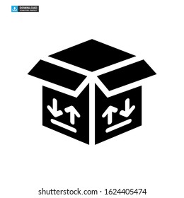 box delivery icon isolated sign symbol vector illustration - high quality black style vector icons
