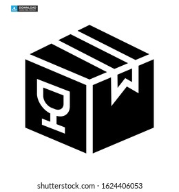 box delivery icon isolated sign symbol vector illustration - high quality black style vector icons
