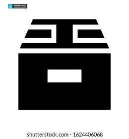box delivery icon isolated sign symbol vector illustration - high quality black style vector icons
