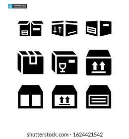 box delivery icon isolated sign symbol vector illustration - Collection of high quality black style vector icons
