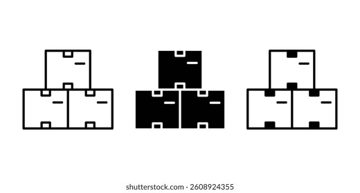 Box delivery icon with modern, minimal design. Perfect for logistics, shipping, courier, and e-commerce platforms. High-quality vector, fully scalable and easy to customize.