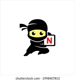 box delivery ninja illustration picture