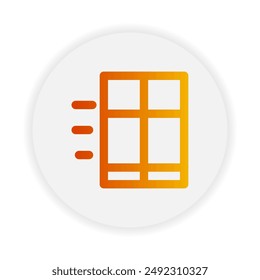 Box delivery outline icon. with gradient color suitable for ecommerce, business and interface symbol icons