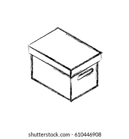 Box delivery package icon vector illustration graphic design