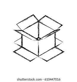 Box delivery package icon vector illustration graphic design