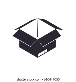 Box delivery package icon vector illustration graphic design