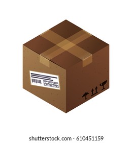 Box delivery package icon vector illustration graphic design