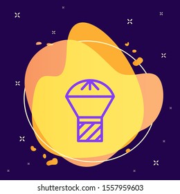 Box, delivery, package, parachute vector icon . Simple element illustration from UI concept. Box, delivery, package, parachute vector icon