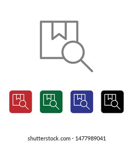 Box, delivery, search vector icon . Simple element illustration from UI concept. Box, delivery, search vector icon . Cargo Icon Vector Illustration