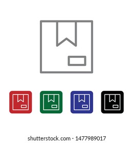 Box, delivery vector icon . Simple element illustration from UI concept. Box, delivery vector icon . Cargo Icon Vector Illustration