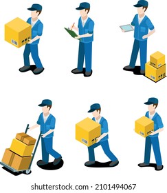 box delivery vector illustration isolated service