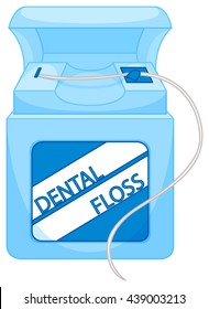 Box of dental floss illustration