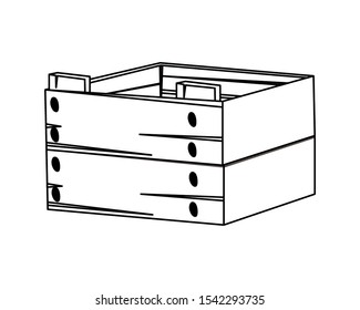 Box design, Delivery shipping logistics transportation distribution and merchandise theme Vector illustration