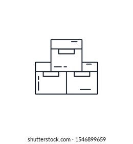 Box design, Delivery shipping logistics transportation distribution and merchandise theme Vector illustration