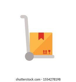 Box design, Delivery shipping logistics transportation distribution and merchandise theme Vector illustration