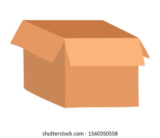 Box design, Delivery shipping logistics transportation distribution and merchandise theme Vector illustration