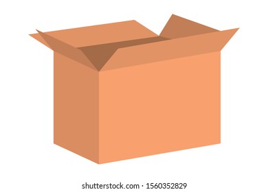 Box design, Delivery shipping logistics transportation distribution and merchandise theme Vector illustration