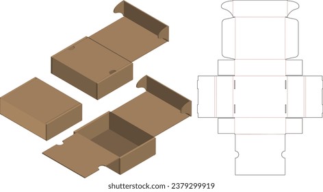 Diseño de corte de caja para embalaje