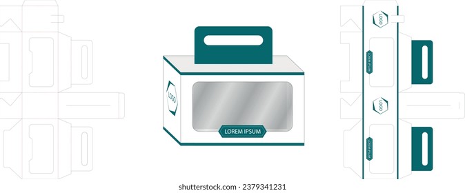 Diseño de corte de caja para embalaje