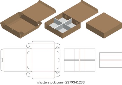 Box Die Cut Design for packaging