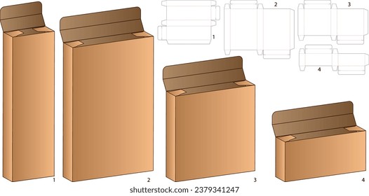 Box Die Cut Design for packaging