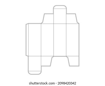 Box Die Line Vector Illustration Stock Vector (Royalty Free) 2098420342 ...