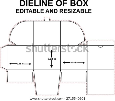 Box dieline is a flat template that shows the exact layout, cuts, folds, and glue areas needed to create a finished box accurately.
