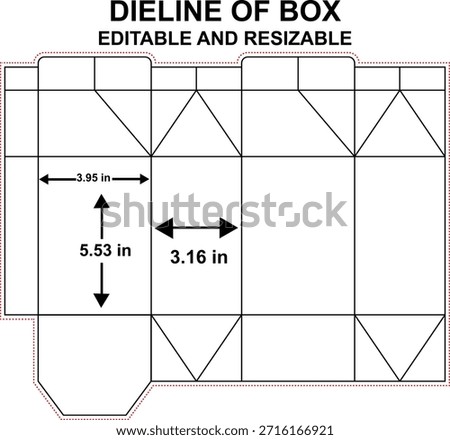 Box dieline is a flat template that shows the exact layout, cuts, folds, and glue areas needed to create a finished box accurately.